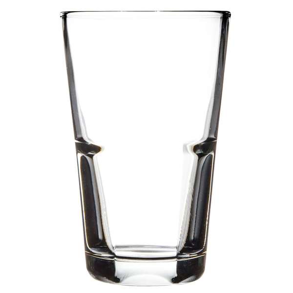 Anchor Hocking 14 oz. Clarisse Beverage Stackable Rim Tempered Glass, PK24 90254